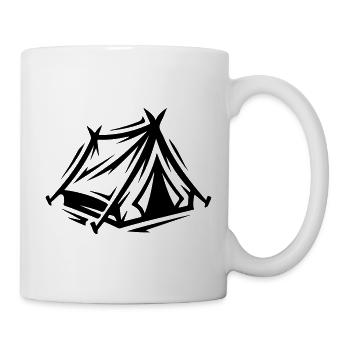 Tent icon - Mug - white - Right