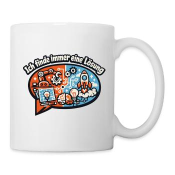 Lösungsfinder Technik-Motiv - Tasse - Weiß - Rechts