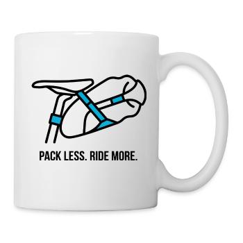 Pack Less Ride More Bicycle Tee - Mug - white - Right