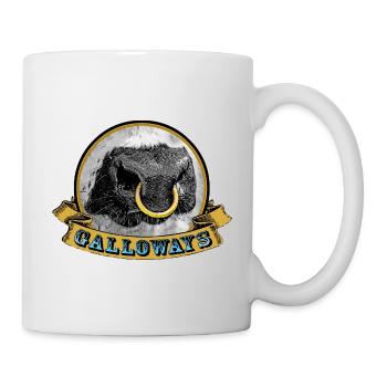 Galloway Ring Cow Logo - Mug - white - Right