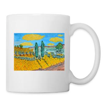 Paysage toscane - Mug blanc - blanc - Droite