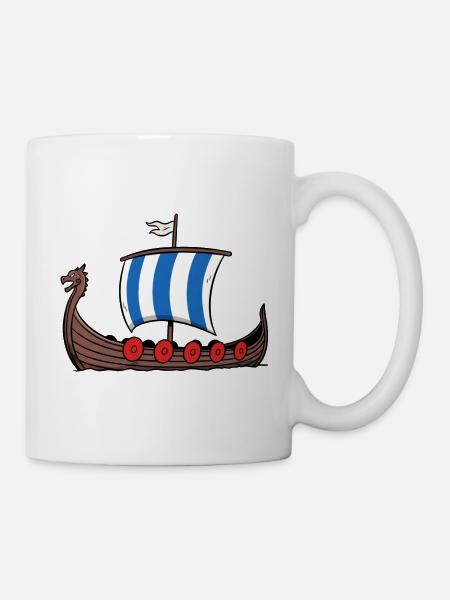 Wikinger Seefahrt - Tasse - Weiß