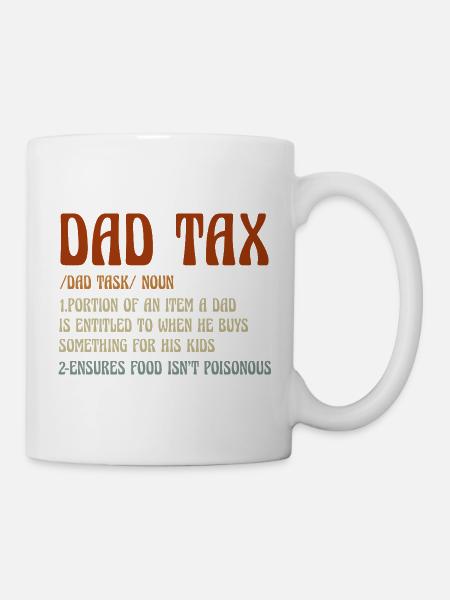 Papa Steuer-Meme Tee - Tasse - Weiß