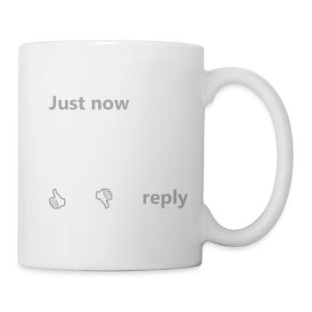 D’abord Maintenant Noir Noir - Mug blanc - blanc - Droite