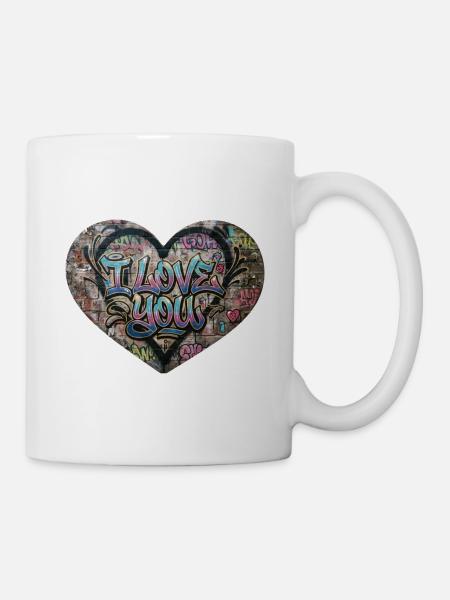 i love you - Mug - white