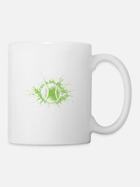 Tennis - Tasse - Weiß