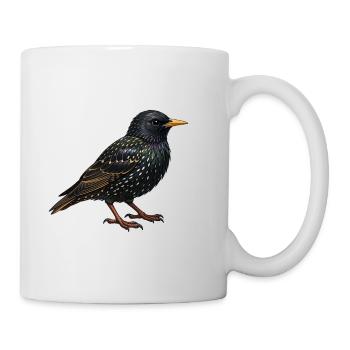 Oiseau Stellaire - Mug blanc - blanc - Droite