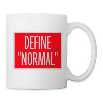 Define Normal Lustig Sarkastisch Definition Grafik - Tasse - Weiß - Rechts