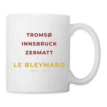 Le Bleymard Lozère - Tromso - Innsbruck - Zermatt - Mug blanc - blanc - Droite
