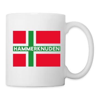 Hammerknuden Bornholm Flagge - Tasse - Weiß - Rechts