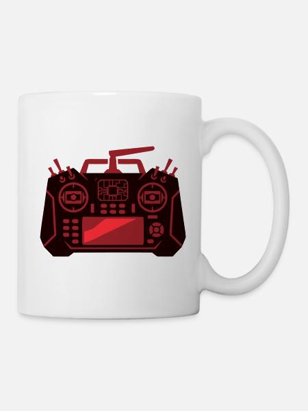 Drohnen Fernsteuerung Icon - Tasse - Weiß
