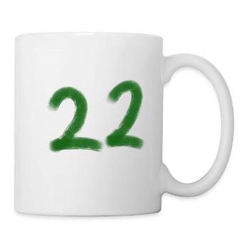 Green brush count 22 - Mug - white - Right