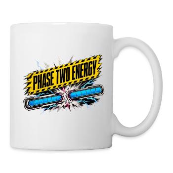 Phase deux : Style de bande dessinée Energy - Mug blanc - blanc - Droite