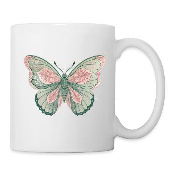 Papillon - Mug blanc - blanc - Droite
