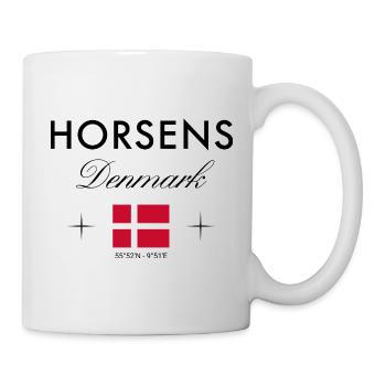 Horsens Danemark coordonne un souvenir de voyage - Mug blanc - blanc - Droite