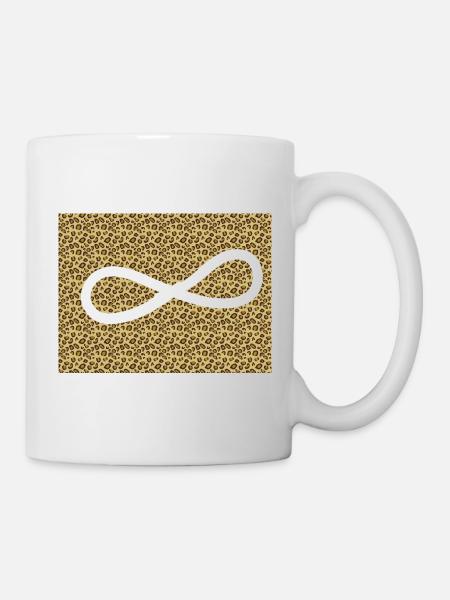 Leopard Infinity Pattern - Mug - white