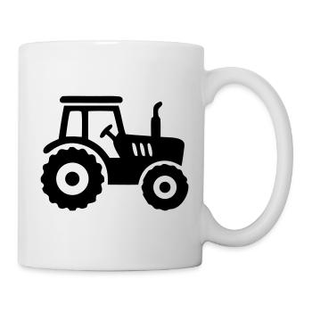 Tractor Tractor Silhouette - Mug - white - Right