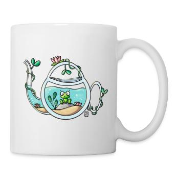 Teapot Garden Frog - Mug - white - Right