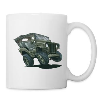 Willys MB Geländewagen mit Verdeck | RCCX - Tasse - Weiß - Rechts