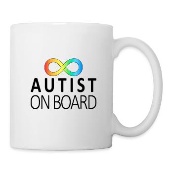 Autist on Board: Neurodiversity Stickers - Mug - white - Right