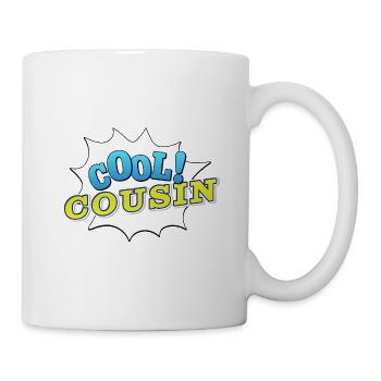 Cool Cousin Badge-Design für den Lieblingscousin - Tasse - Weiß - Rechts