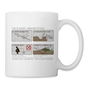Guide de terrain : Sanitation des déchets en milieu sauvage - Mug blanc - blanc - Droite