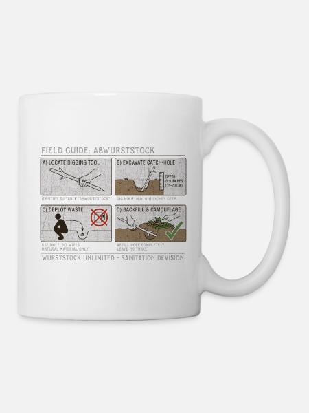 Guide de terrain : Sanitation des déchets en milieu sauvage - Mug blanc - blanc