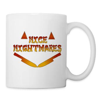 Flammes de cauchemars agréables - Mug blanc - blanc - Droite