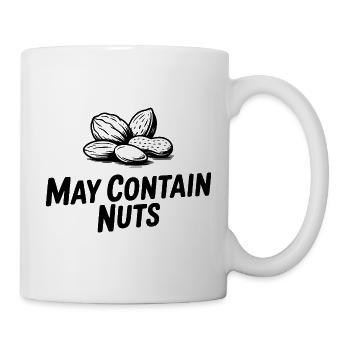 Kann Nüsse enthalten - Tasse - Weiß - Rechts