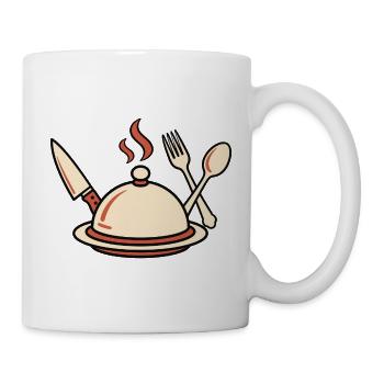 Kochkunst Dampf mit Besteck - Tasse - Weiß - Rechts