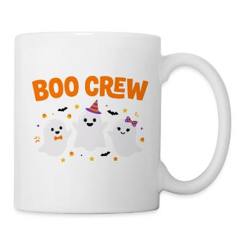 Boo Crew Halloween Drei Geister - Tasse - Weiß - Rechts