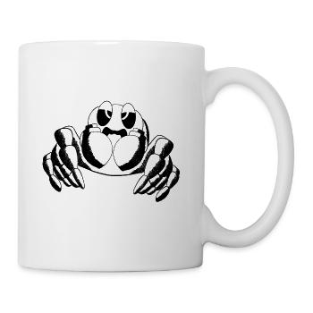 Retro tattoo style Spinne - Tasse - Weiß - Rechts