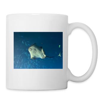 Deep Sea Manta in the Blue Ocean - Mug - white - Right