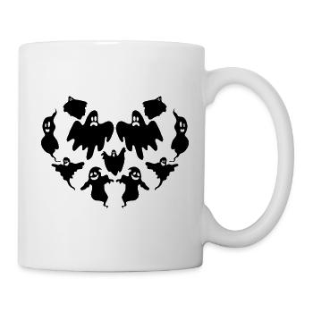 Halloween Heart Ghost Halloween Ghost - Mug - white - Right