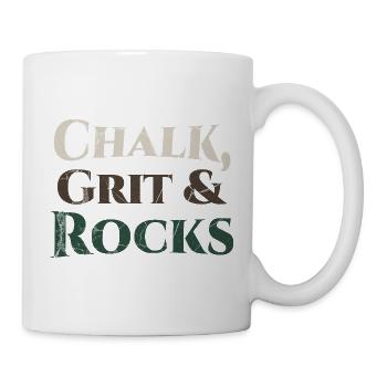 Chalk Grit & Rocks Motif - Mug - white - Right