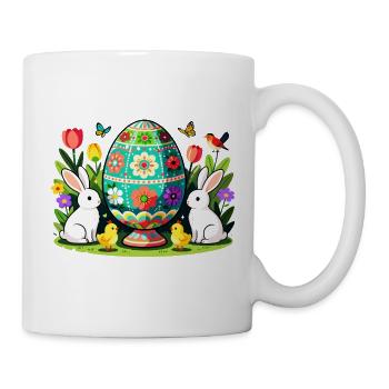 Easter Floral Egg Parade - Mug - white - Right