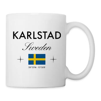 Karlstad Sweden Coordinates Travel Souvenir - Mug - white - Right