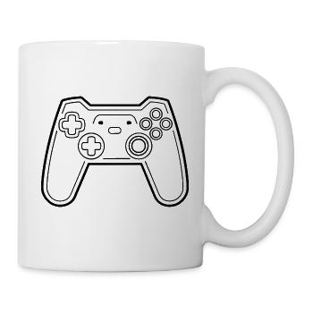 Game Controller Line Art - Mug - white - Right
