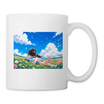 Rêves d’été sur la prairie fleurie - Mug blanc - blanc - Droite