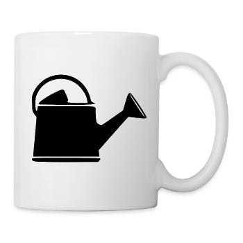 Gießkanne Garten Geschenk  Gärtner  - Tasse - Weiß - Rechts
