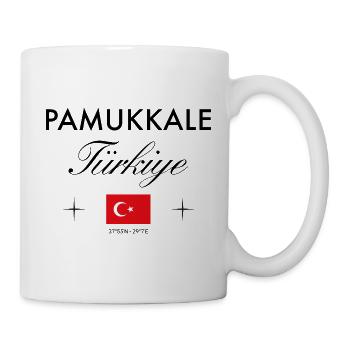 Pamukkale Turkey Coordinates Travel Souvenir - Mug - white - Right