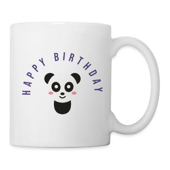 HAPPY BIRTHDAY. HAPPY BIRTHDAY. ANNIVERSARY. - Mug - white - Right