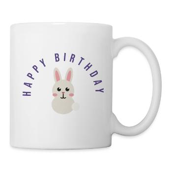 HAPPY BIRTHDAY. HAPPY BIRTHDAY. ANNIVERSARY. - Mug - white - Right