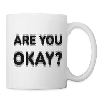 Are You Okay Optical Illusion Hard To Focus Trippy - Mug - white - Right
