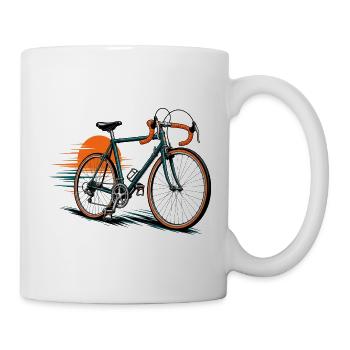 Bicycle icon with sunny background - Mug - white - Right