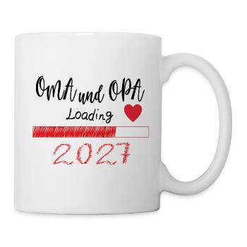 Loading Oma und Opa 2027 - Tasse - Weiß - Rechts