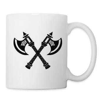 Haches vikings - Mug blanc - blanc - Droite