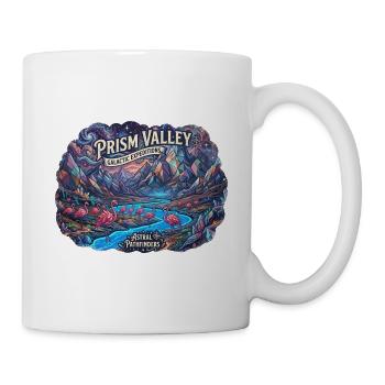 Crystal Valley und Weltraumflamingos - Tasse - Weiß - Rechts