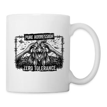 Pure Aggression - Zero Tolerance - Tasse - Weiß - Rechts