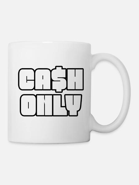 Nur Bargeld Impasto Textblock - Tasse - Weiß